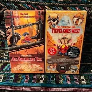 📼 An American Tail & Fievel Goes West on VHS video tapes. Used/like New! Videos